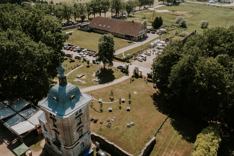 Valmiermuižas skats no putna lidojuma