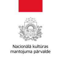 Nacionālās kultūras mantojuma pārvaldes logo - pilns, vienkāršs, vertikāls