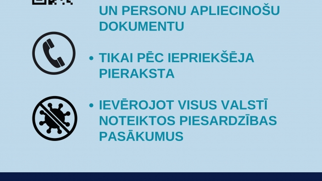 Informācija par klientu apkalpošanu klātienē