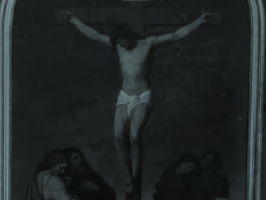 Zudusī J.F.Zīgmunda gleznotā altārglezna "Golgāta"